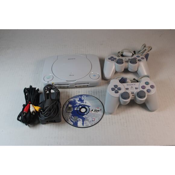 Sony PS One Console SCPH-101 controllers, game, cables (ps1 PlayStation 1 psone) - Picture 1 of 10